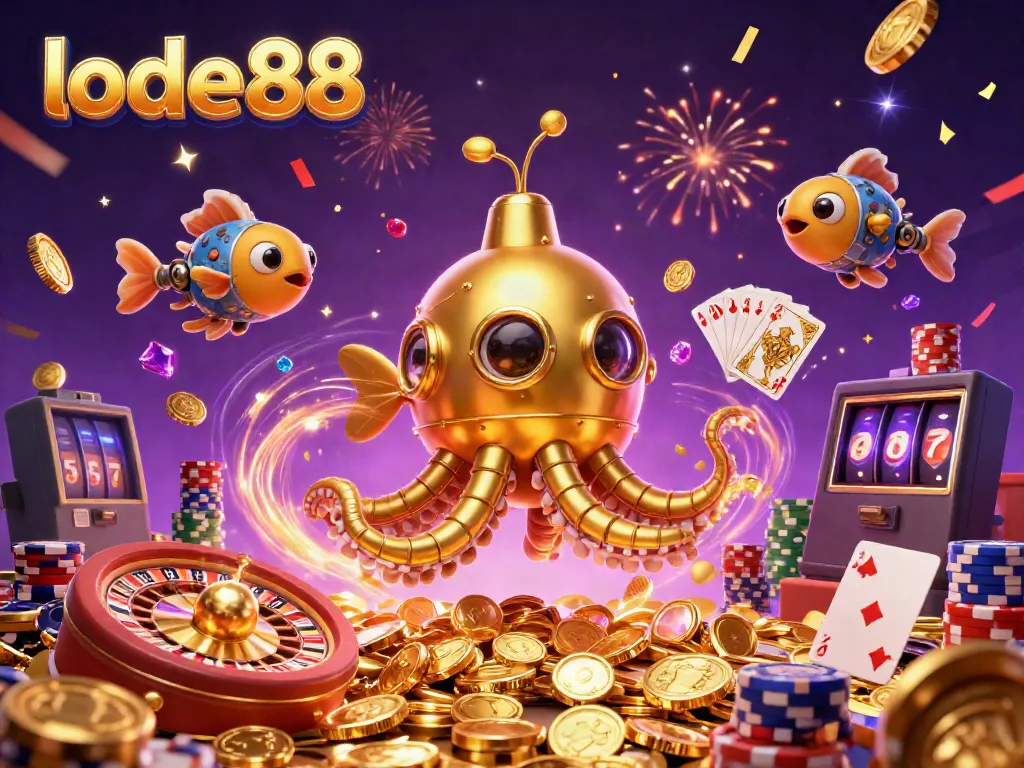 Experience the excitement of lode88 with dynamic gaming elements in an engaging casino scene.