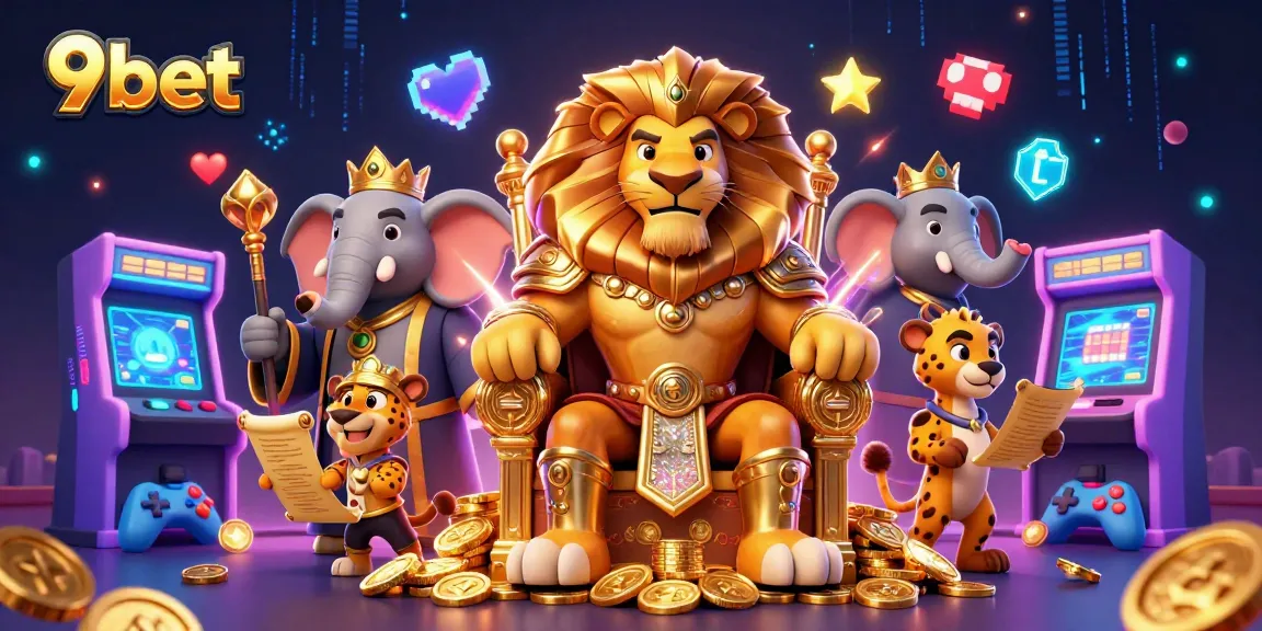 Join the fierce lion king and his advisors in a vibrant 9bet casino world filled with excitement!
