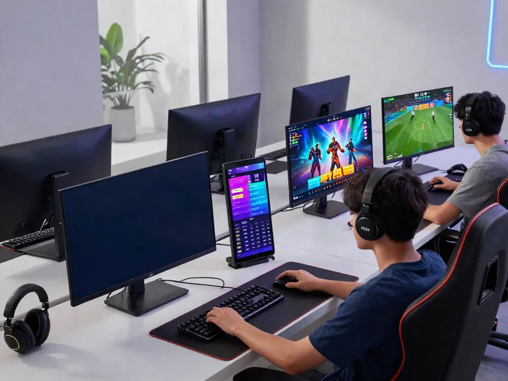 Engaged player at https://man88.hair/ enjoying a modern online gaming platform with vibrant graphics and comfortable setup.