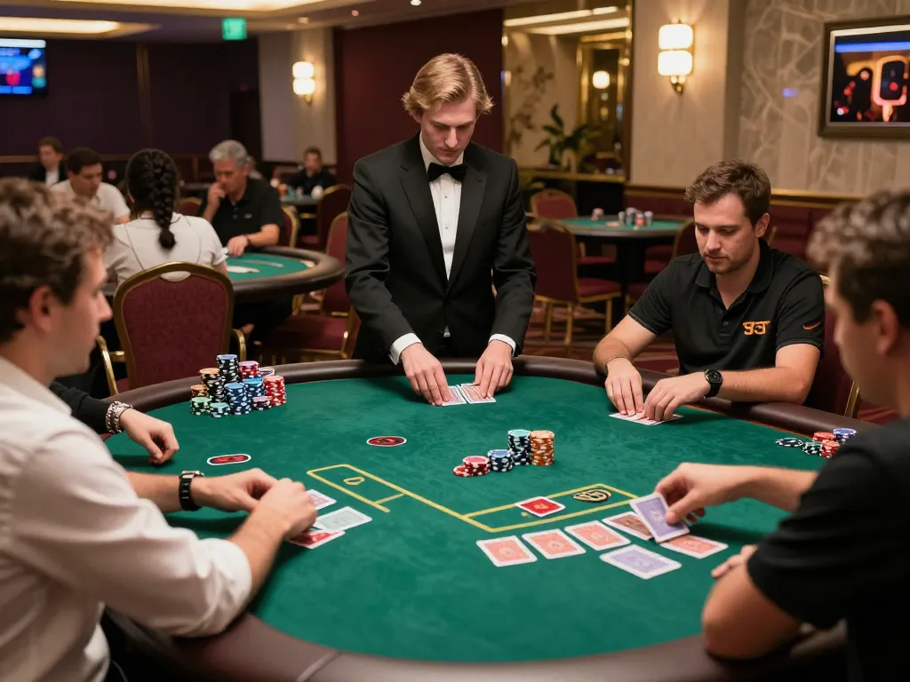 Players enjoying poker on the luxurious casino floor at gg88live, showcasing dynamic gameplay.