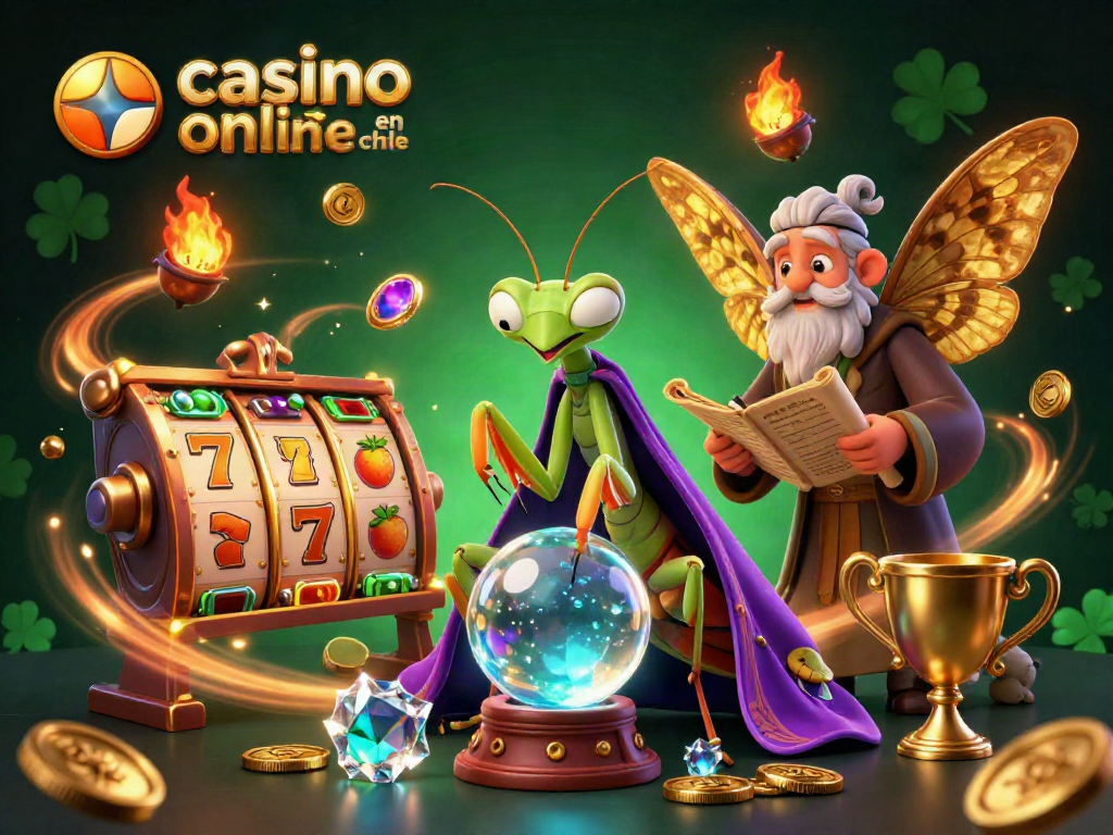 Participa en un casino online en Chile jugando con tragamonedas, jackpots y símbolos de la fortuna.