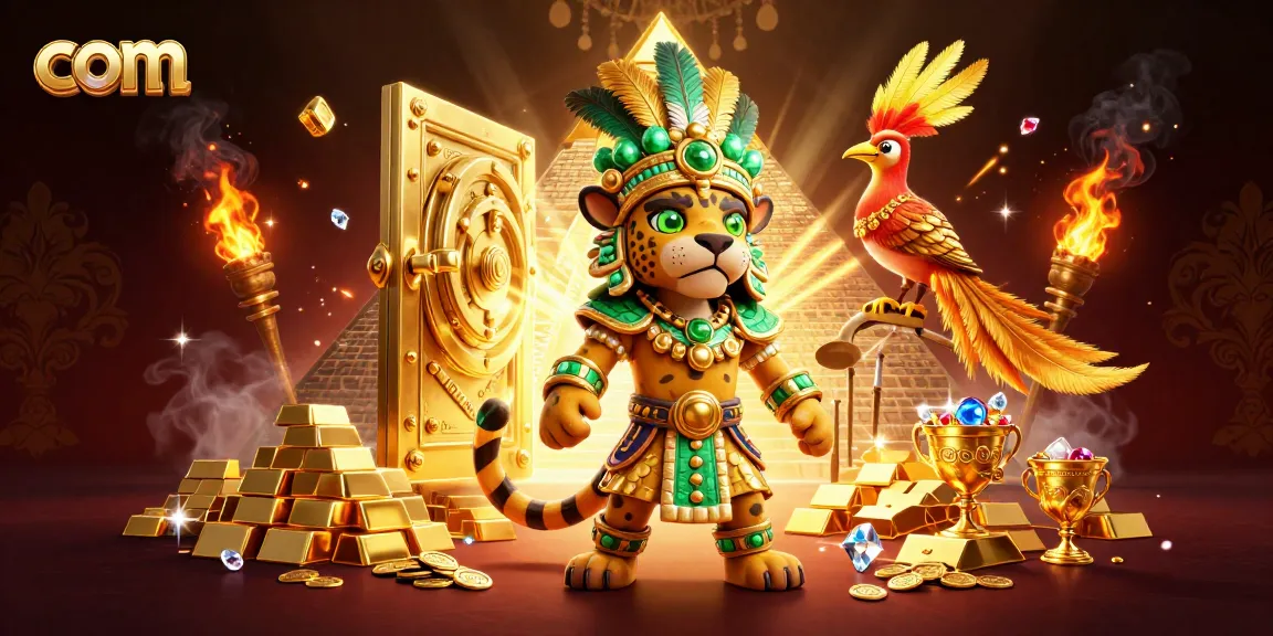 Win big at com with a vibrant 3D Mayan casino scene filled with treasures!